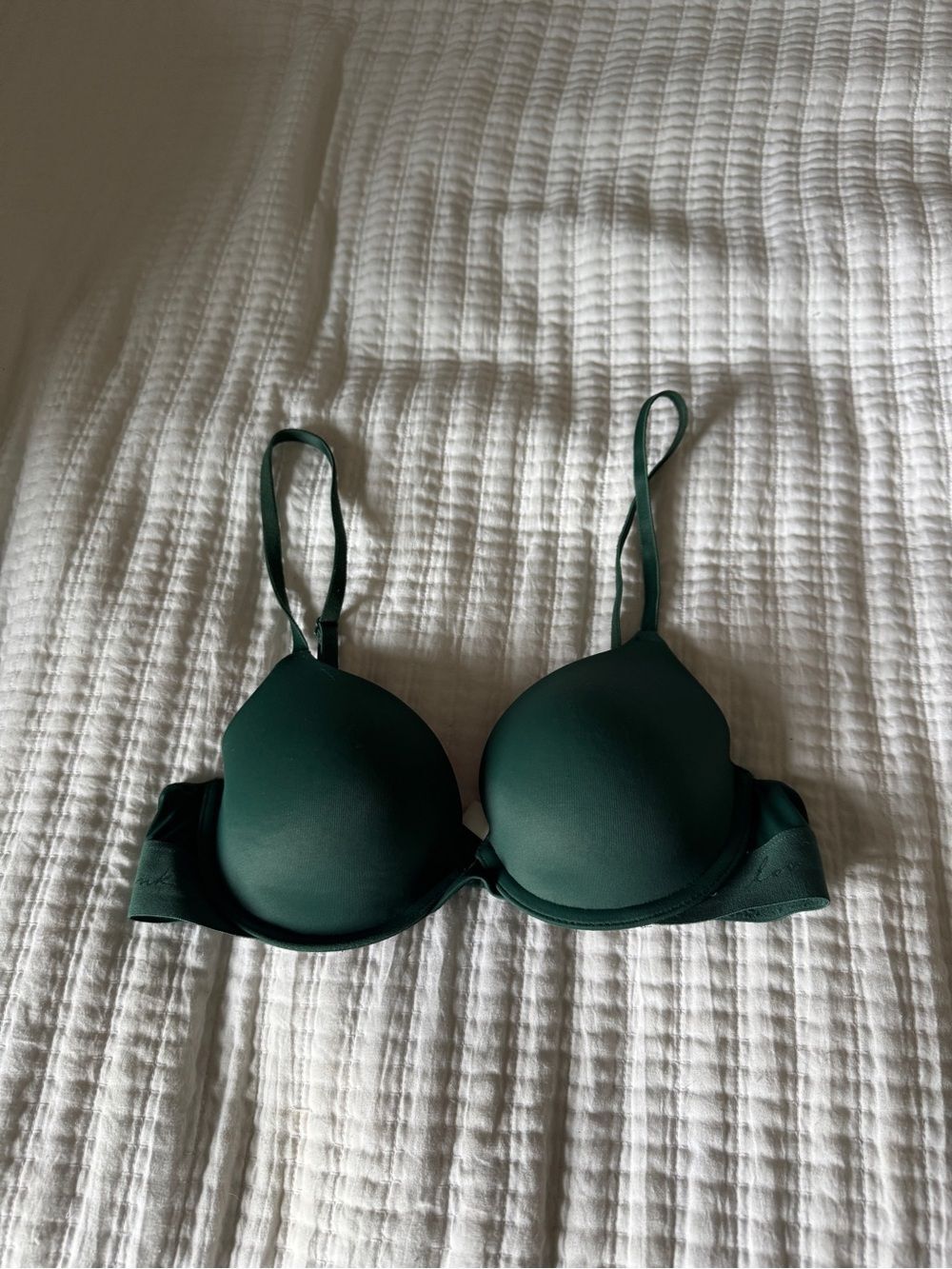 Victoria's Secret PINK Wear Everywhere Push-Up Bra - 34B - Forest Green